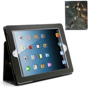 Iron Man Fans Collection Leather Case Cover w/ Stand for iPad 4 3 2 - Light Green