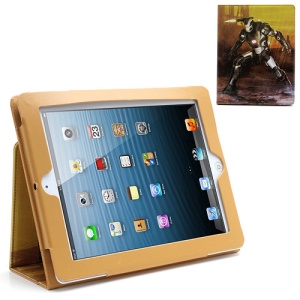Iron Man Fans Collection Leather Case Cover w/ Stand for iPad 4 3 2 - Yellow