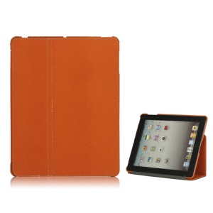 Premium Canvas Folio Case Stand for iPad 2 3 4 - Orange