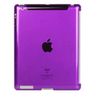 Clear Smart Cover Companion Crystal Case for iPad 2 The New iPad 3rd Generation - Purple