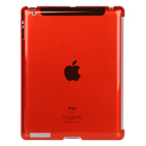 Clear Smart Cover Companion Crystal Case for iPad 2 The New iPad 3rd Generation - Red