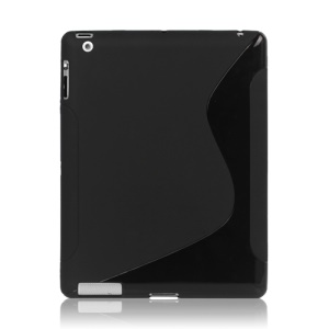 S Shape TPU Gel Case Cover for New iPad 2nd 3rd 4th Generation