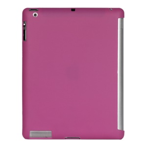 Smart Cover Companion TPU Gel Case for iPad 2 3 4 - Purple
