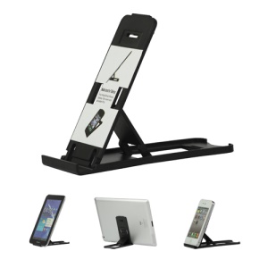 Foldable Plastic Stand Mount Holder for The new iPad iPhone Tablet PC and etc - Black