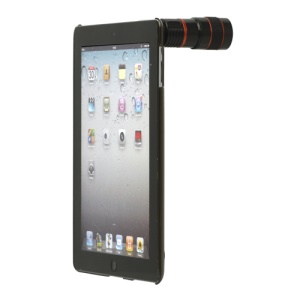 8X Optical Zoom Telephoto Lens Telescope with Hard Case for iPad 2 / New iPad - Black