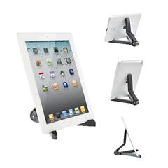 Universal 7-10 inch Portable PC Fold-Up Stand for Apple iPad/ Galaxy Tab/ Kindle Fire - Black