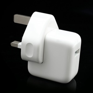 12W 2.4A USB Power Adapter Charger for iPad 4 3 2 iPhone 5 4S - UK Plug