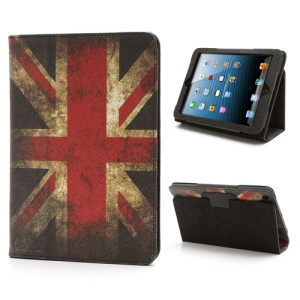 Retro Union Jack United Kingdom Flag Pattern Folio Leather Stand Case Cover for iPad Mini