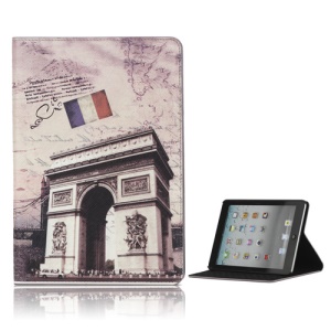 France Triumphal Arch PU Leather Stand Case Cover for iPad Mini