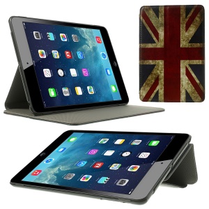 Retro Union Jack Flag Leather Stand Case Cover for iPad Mini