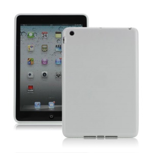High Glossy TPU Gel Cover for iPad Mini - White