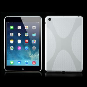 Skidproof X Shape TPU Gel Case Cover for iPad Mini