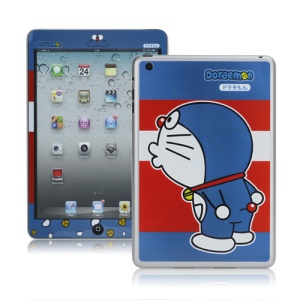 Adorable Doraemon Pattern Full Body Decal Sticker Protector Skin for iPad Mini