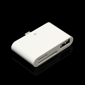 3 in 1 8 Pin Lightning SD / Micro SD Card Reader Camera Keyboard Connection Kit for iPad Mini iPad 4