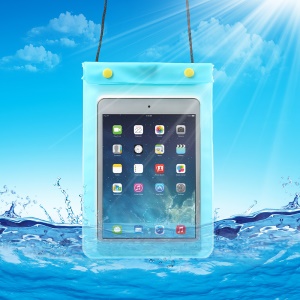 WaterGuard Waterproof Protective Bag Case for Apple iPad Mini (Size: 220x160mm) - Transparent Blue