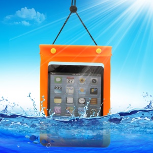 Waterguard Waterproof Case Dry Pouch Bag for iPad Mini (Size: 220x160mm) - Orange