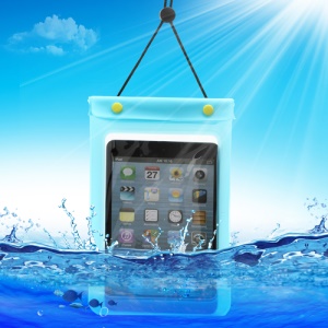 Waterguard Waterproof Case Dry Pouch Bag for iPad Mini (Size: 220x160mm) - Blue