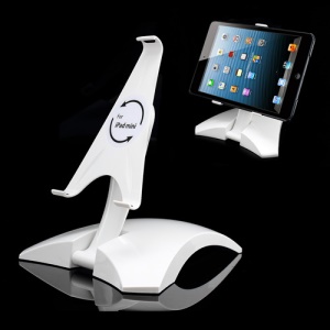 360 Degree Rotating Foldable Stand Bracket with Slim Plastic Protective Case for iPad Mini