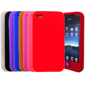 Soft Silicone Case Cover for iPhone 4