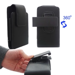 Vertical Leather Pouch Case with Belt Clip for iPhone iPod Touch Blackberry Nokia Samsung HTC etc