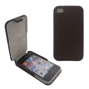 Vertical Flip Leather Case Cover for iPhone 4 4S (All Versions)