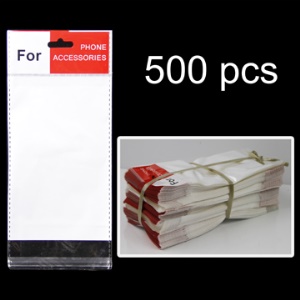 PE Packing Bag / PE Bag for iPhone/iPod/Blackberry Series cases(500 pcs), Inner Volume: 15.5*9.3 CM