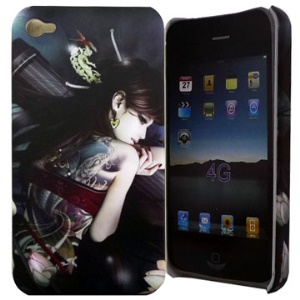 Evil Girl Series Beauty and Koto Plastic Case for iPhone 4