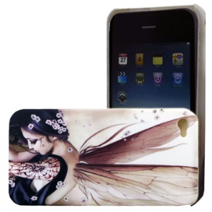 iPhone 4 Beauty with Wings Hard Plastic Case Cover