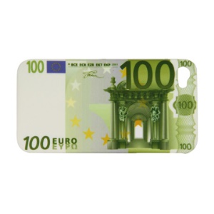Euro Dollar Matte Hard Case Cover for iPhone 4 4G
