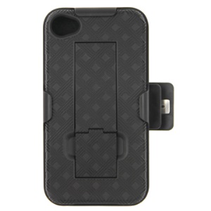 iPhone 4 4S (All Versions) Swivel Belt Clip Holster Plastic Case with Holder