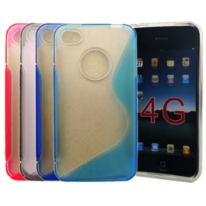 Crystal and TPU Combined Case Cover for iPhone 4g