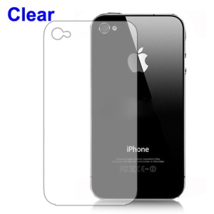 Clear Screen Protector Guard Film for iPhone 4 4S - Back