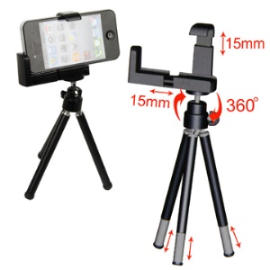 Flexible Tripod Stand Holder for iPhone / Digital Camera and Other Mobile Phones