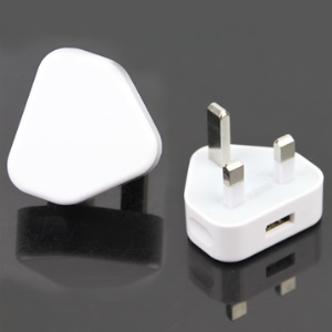 USB Power Wall Charger Adapter for iPhone 4S 4 3GS 3G iPod - UK Plug