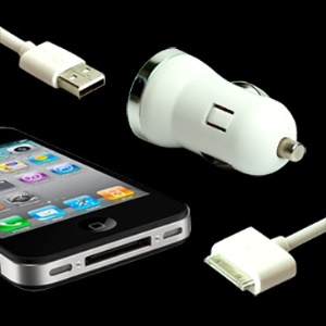 USB Cable + USB Car Charger Adapter for iPad iPhone iPod