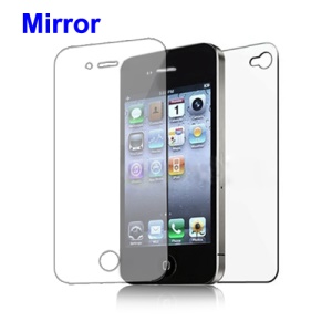 Mirror Screen Protector Guard for iPhone 4 4S - Front and Back