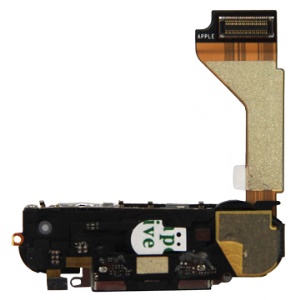 Original Charging Port Assembly Part with Home Button Flex Cable for iPhone 4G