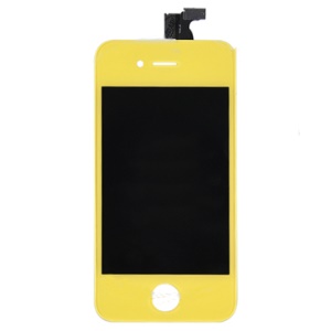 Yellow LCD Digitizer Middle Bezel Assembly Parts for Apple iPhone 4