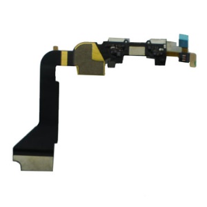 Dock Connector Circuit Charging Port Flex Cable for iPhone 4 4G OEM - White