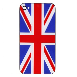 Hard Plastic Back Housing Cover for Apple iPhone 4 with British National Flag