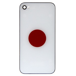 Japanese Flag Hard Plastic Back Housing Cover for iPhone 4 4G