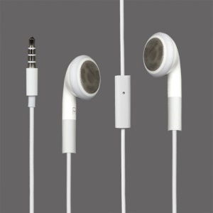 For iPhone 4S/4/3GS/3G Stereo Headphone Headset Earphone with mic (High Quality)