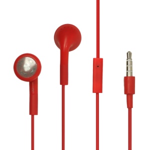 iPhone 3GS/3G Stereo Earphones with Remote and Mic - Red