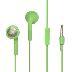 iPhone 3GS 3G Stereo Headphones with Remote and Mic - Green
