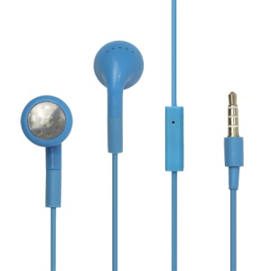 iPhone 3GS 3G Stereo Headphones Earphone with Remote and Mic - Blue