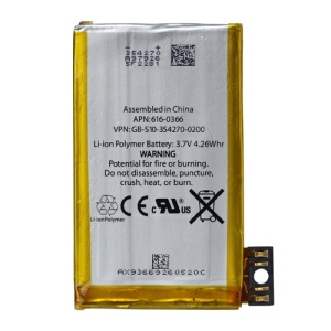 Apple iPhone 3G Battery Replacement Pack High Quality, 3.7V 4.26Whr