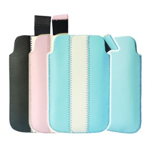 Convenient Leather Case With Self Pull-out Strip for iPhone 3G & iPhone 3GS