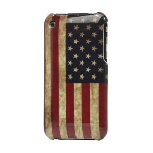 Vintage American Flag iPhone 3GS/3G Hard Case Cover