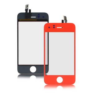 iPhone 3GS Digitizer Touch Screen Replacement - Red Orange