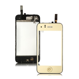 Electroplating iPhone 3GS Touch Screen Digitizer with Small Parts Assembly - Gold